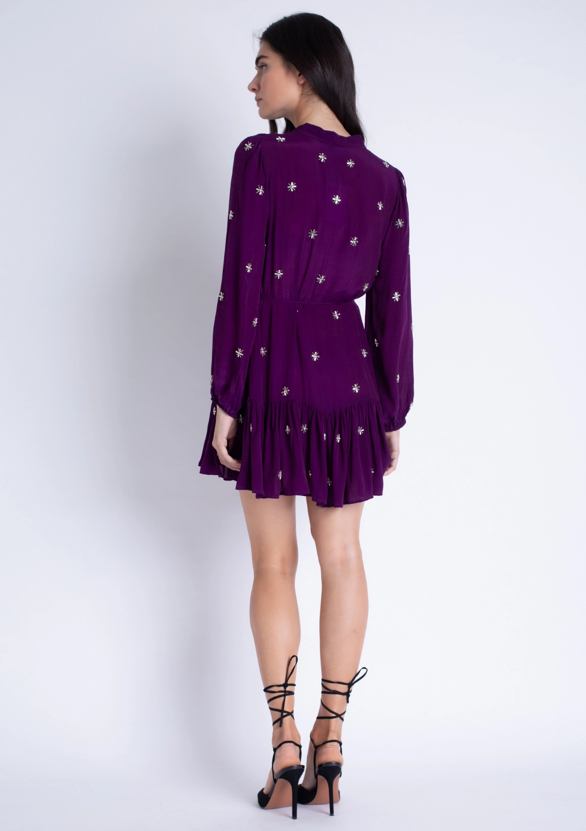 Natural Aesthetic Moraima Beaded Mini Dress