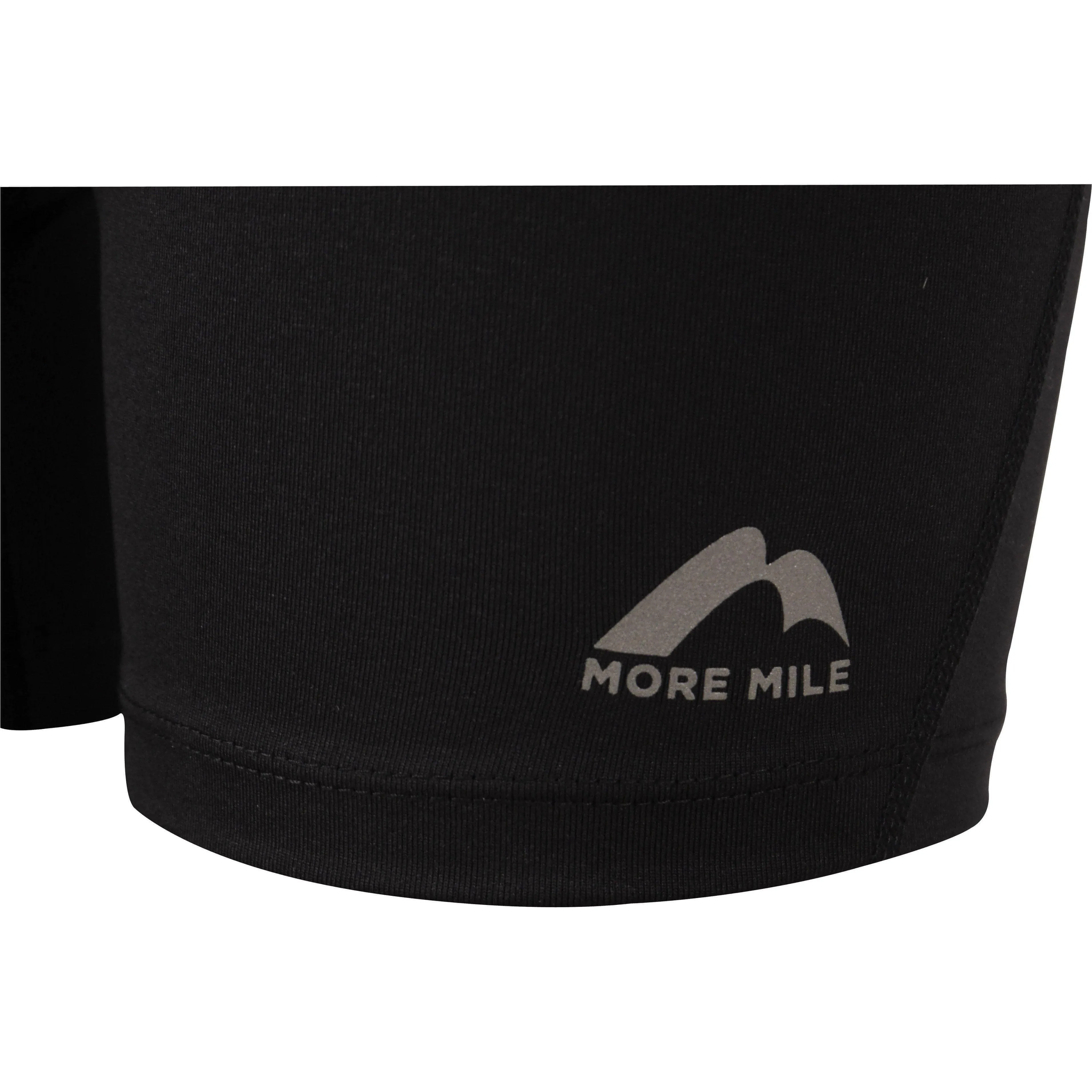 More Mile Biker Womens Short Running Tights - Black