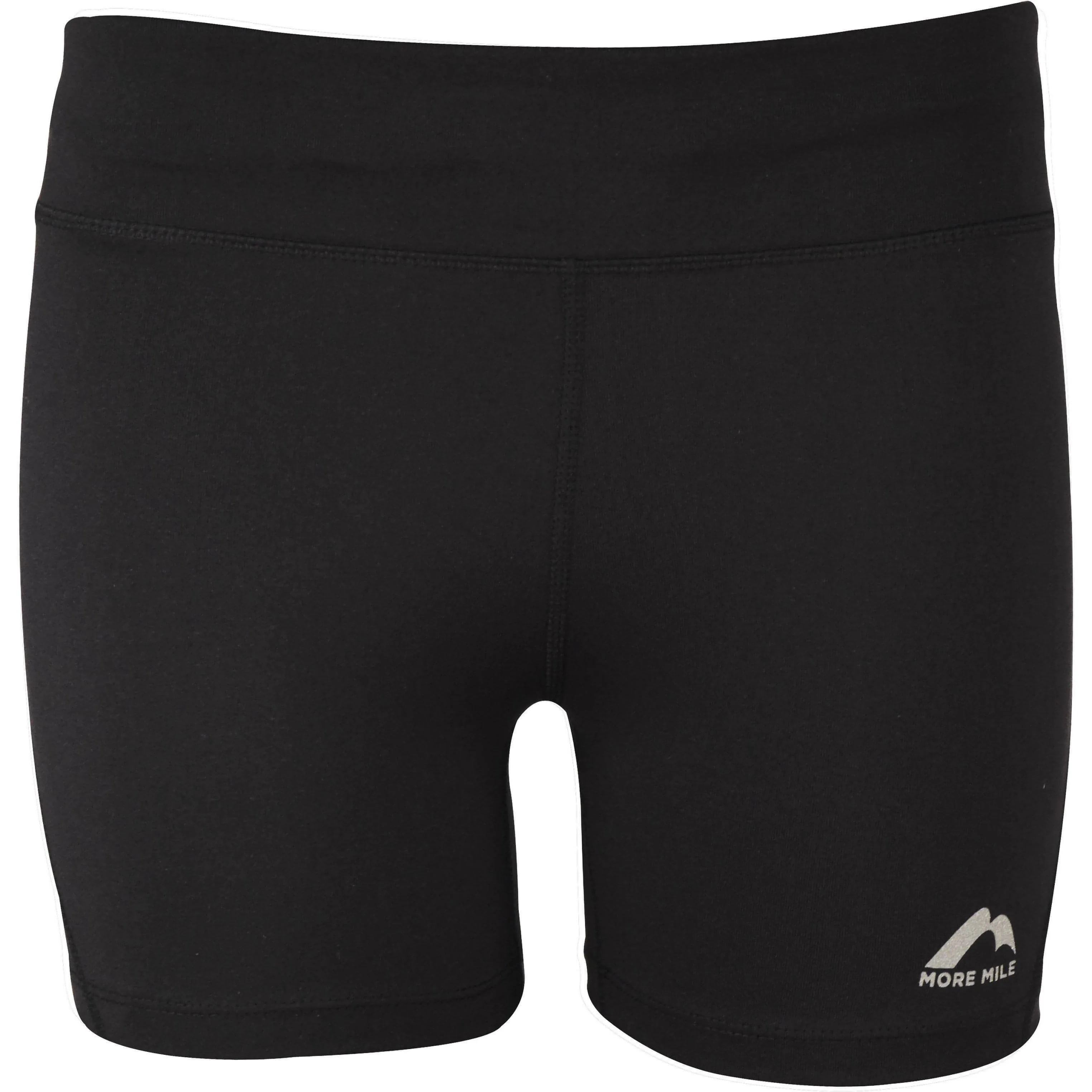 More Mile Biker Womens Short Running Tights - Black