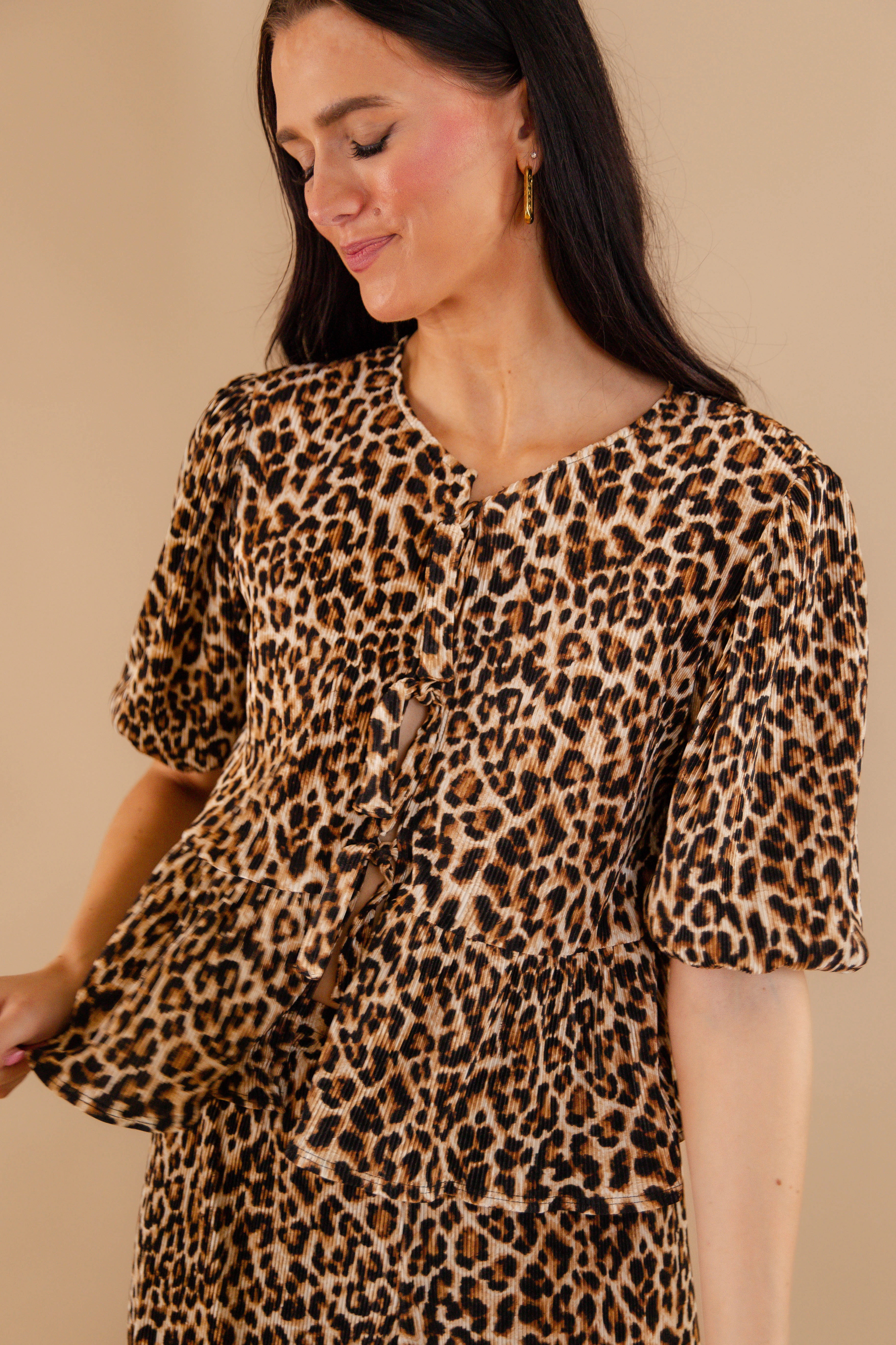 More Authenticity Ribbed Blouse EasyCareFabric