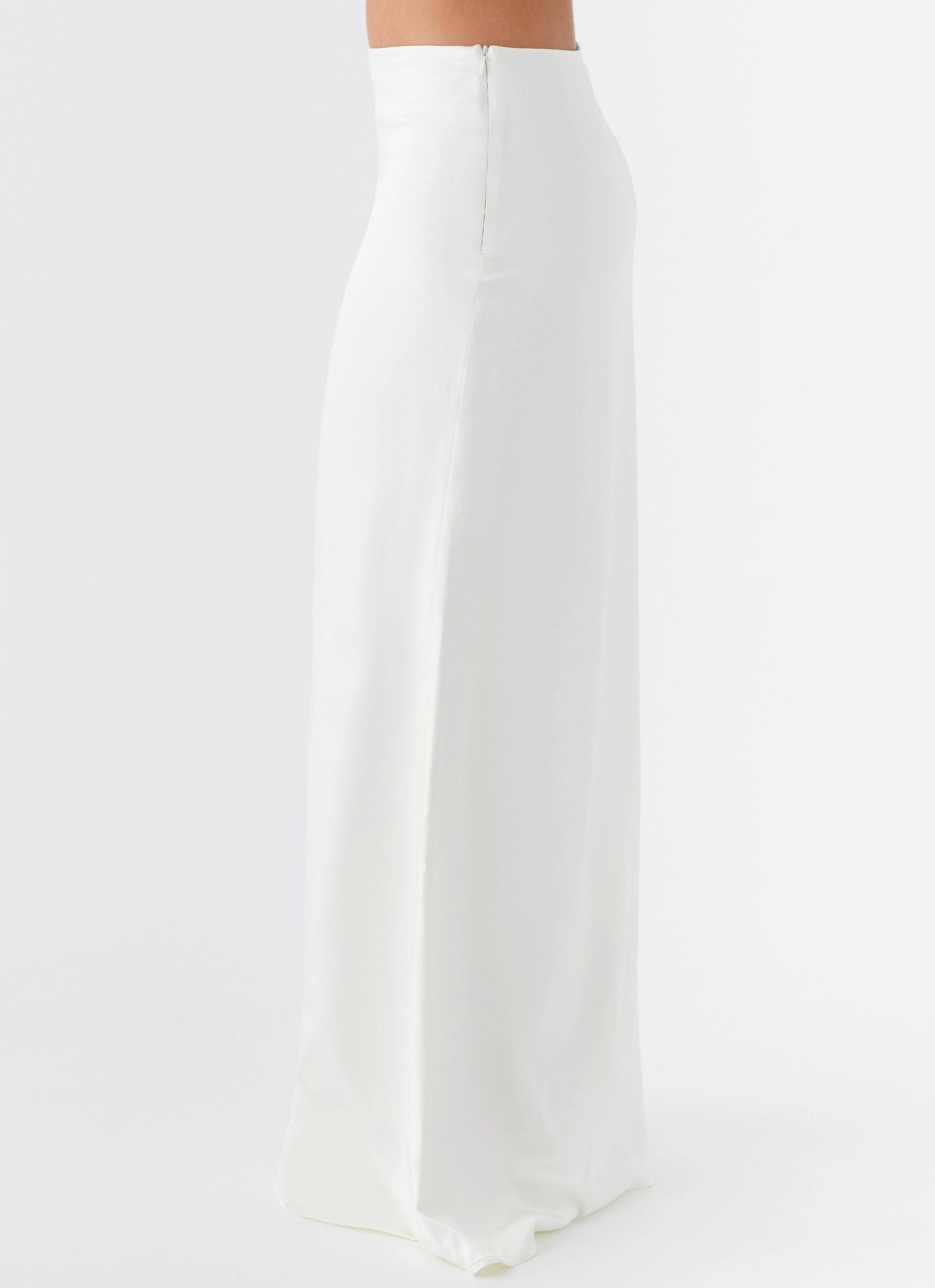 Morgan Low Rise Maxi Skirt - Ivory Seamless Wear