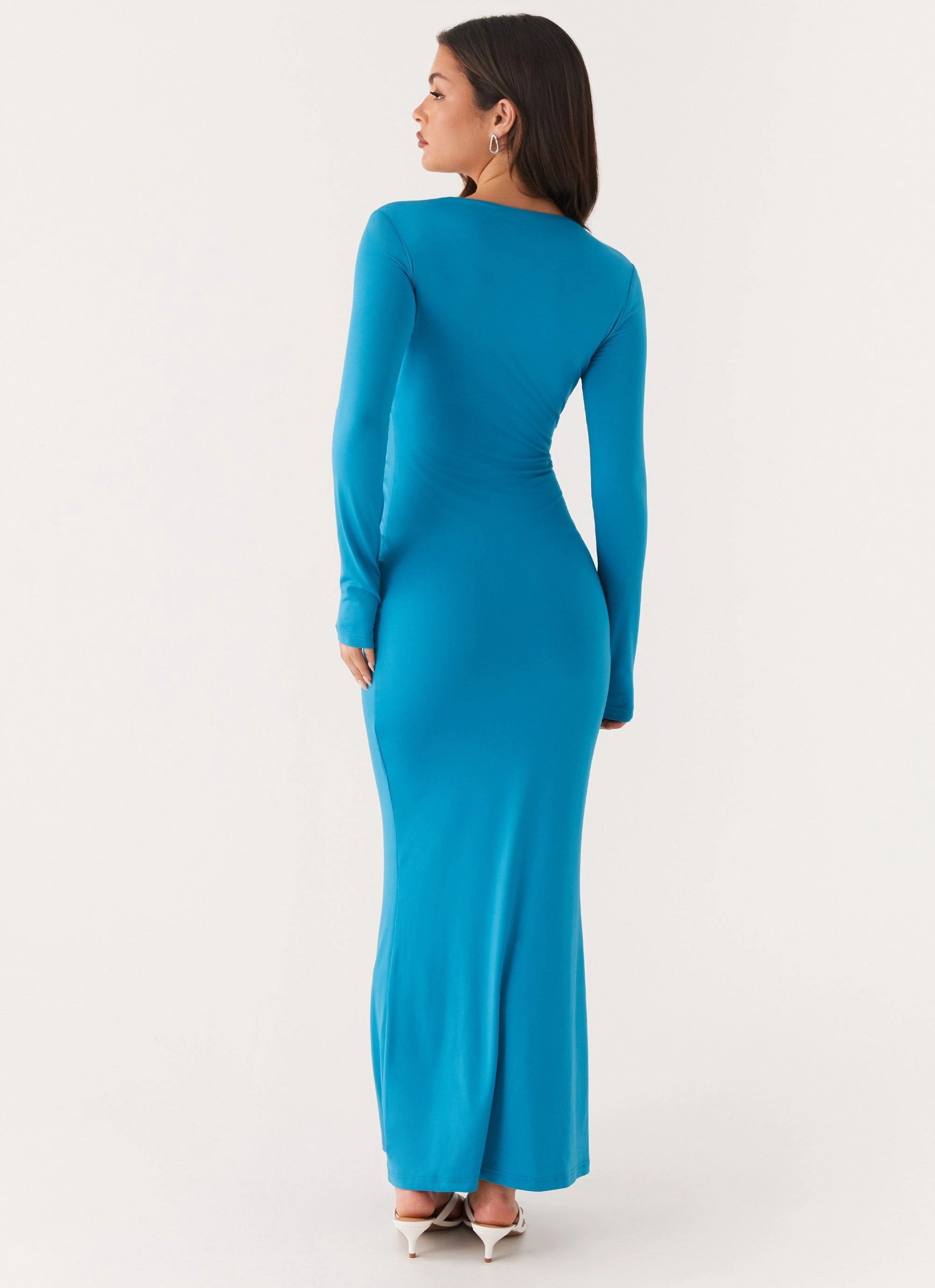 Miesha Long Sleeve Maxi Dress - Blue Bold Touches