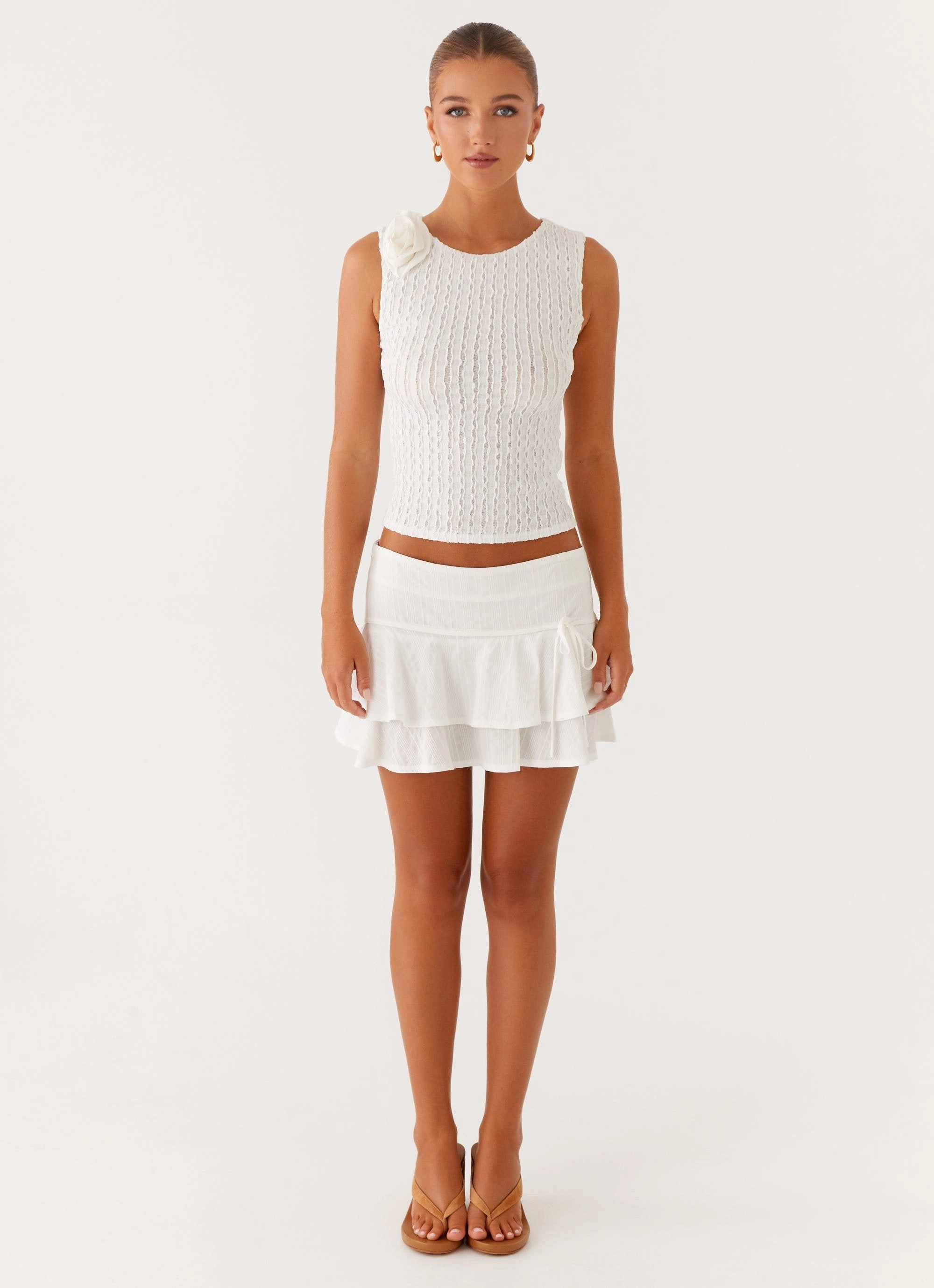Rugged Fit Lisbon Mini Skirt - White