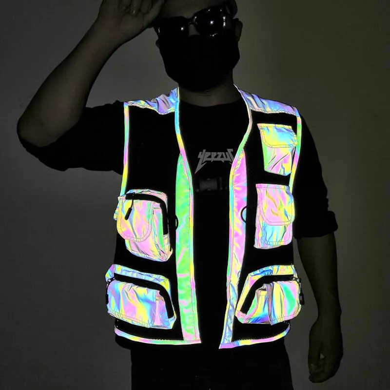 Multi-pocket Fishing Reflective Polyester Vest