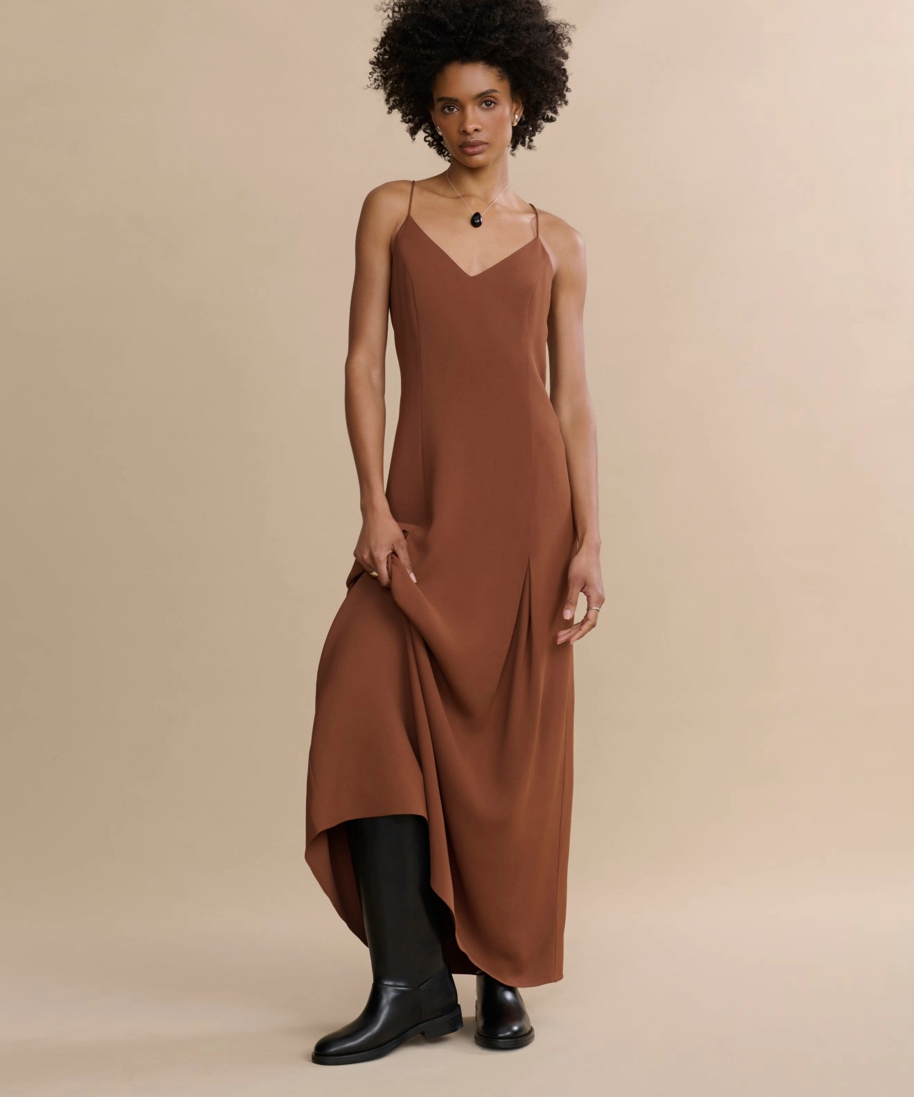 Peach Tone Seasonal Comfort Florence Slip Dress