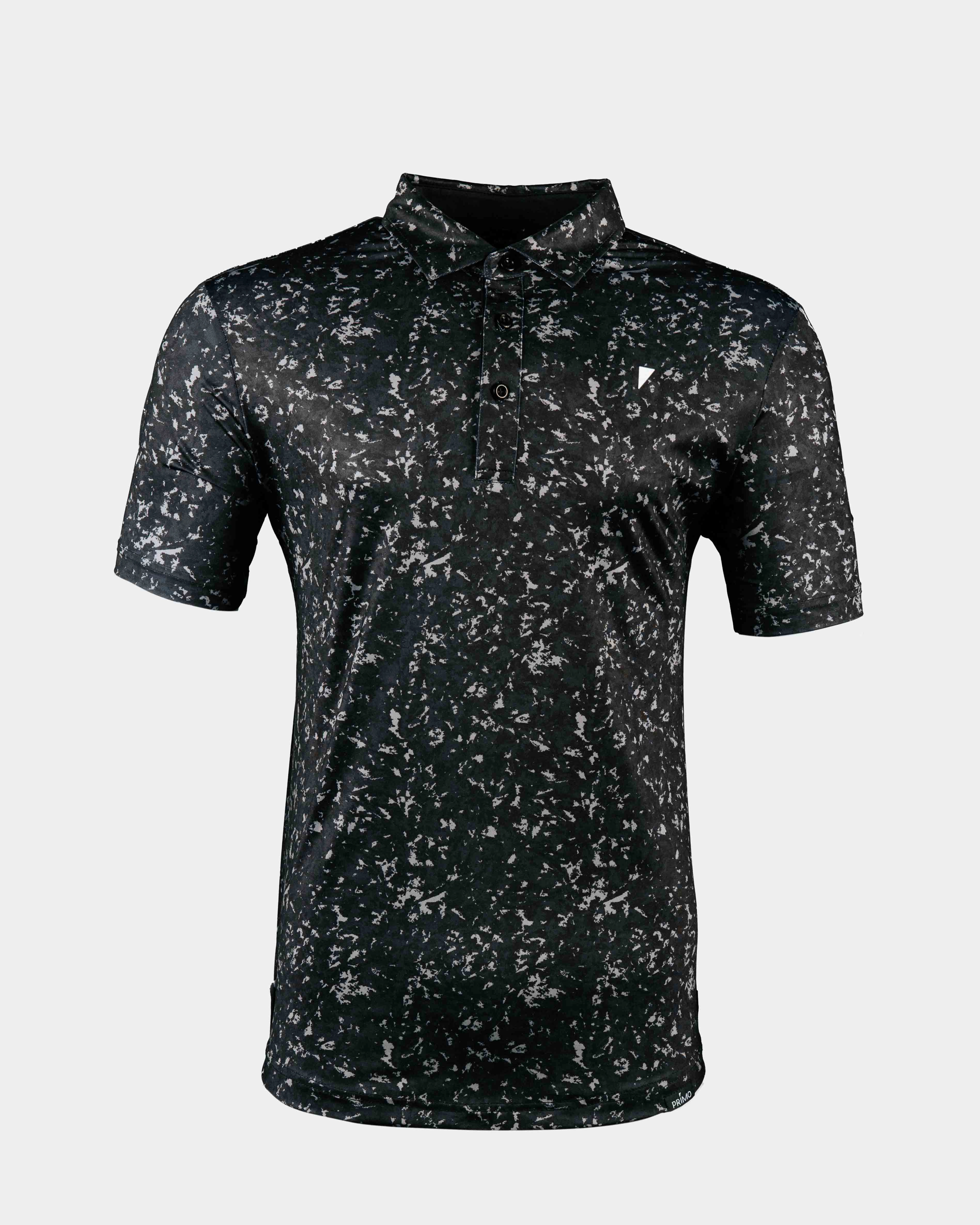 Black Camo Classic Polo ReinforcedArmholes LayeredCuff