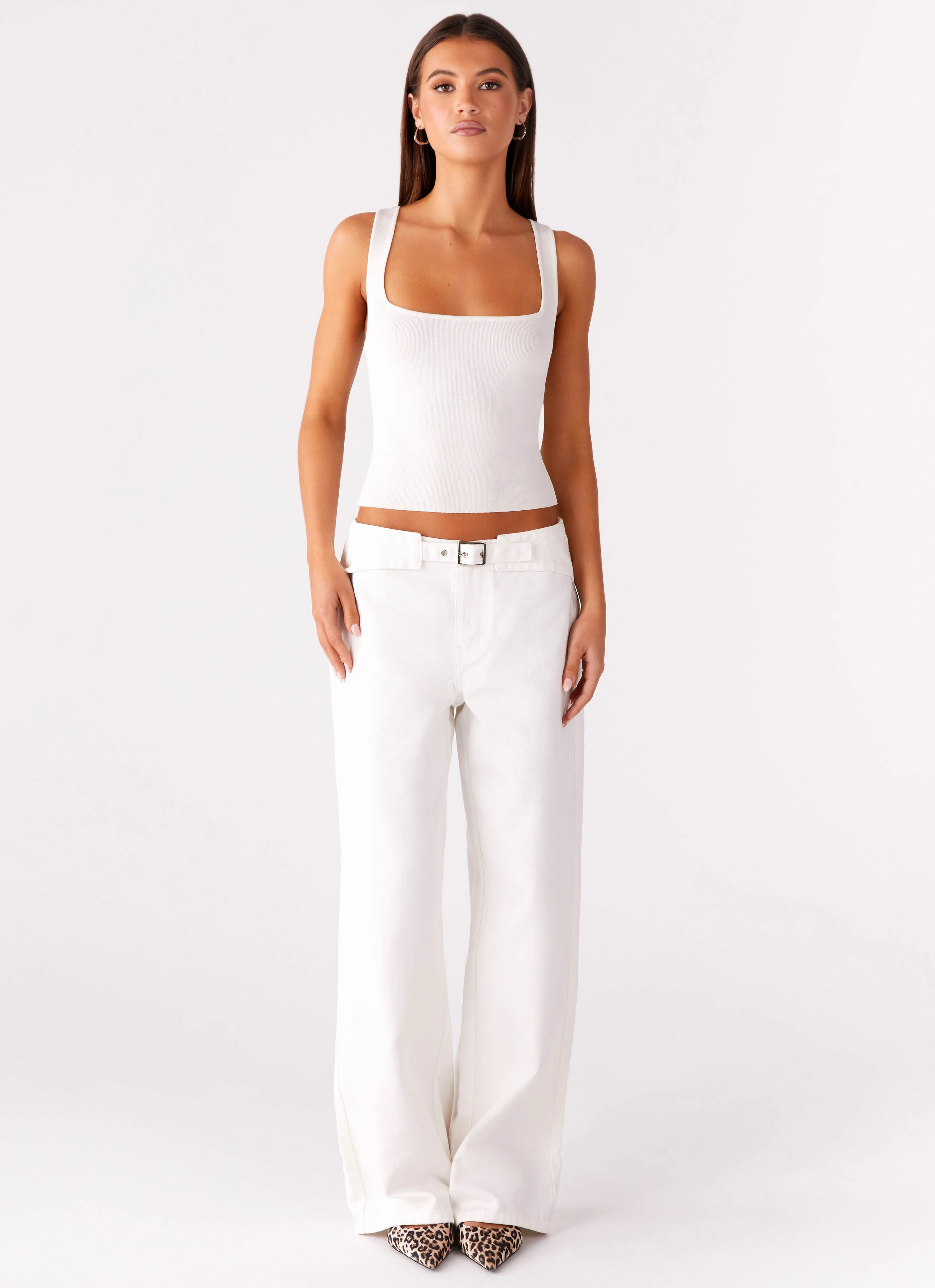 Shape Flex Texas Low Rise Jeans - White