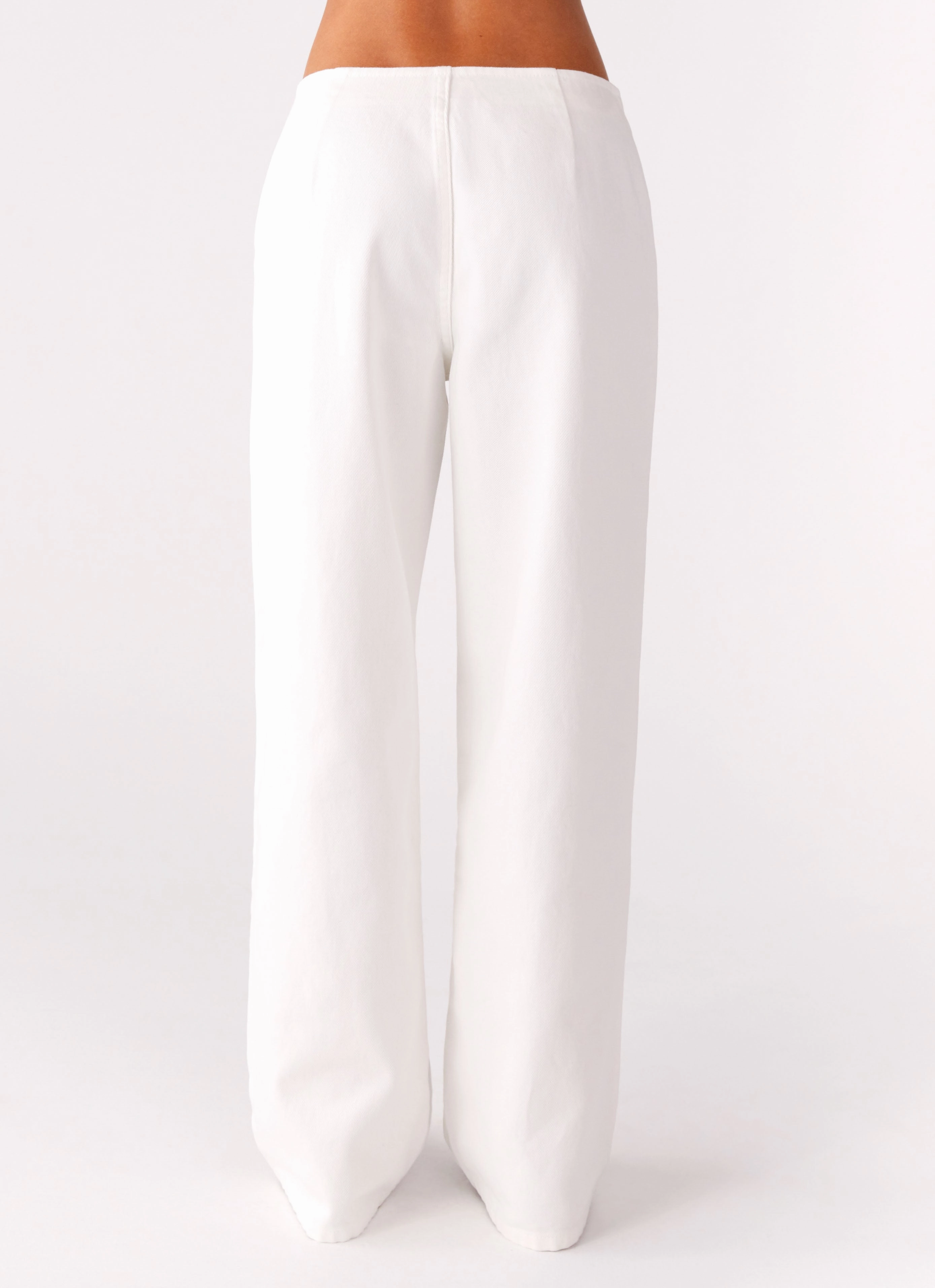 Texas Low Rise Jeans - White Comfortable Fashion Active Fit