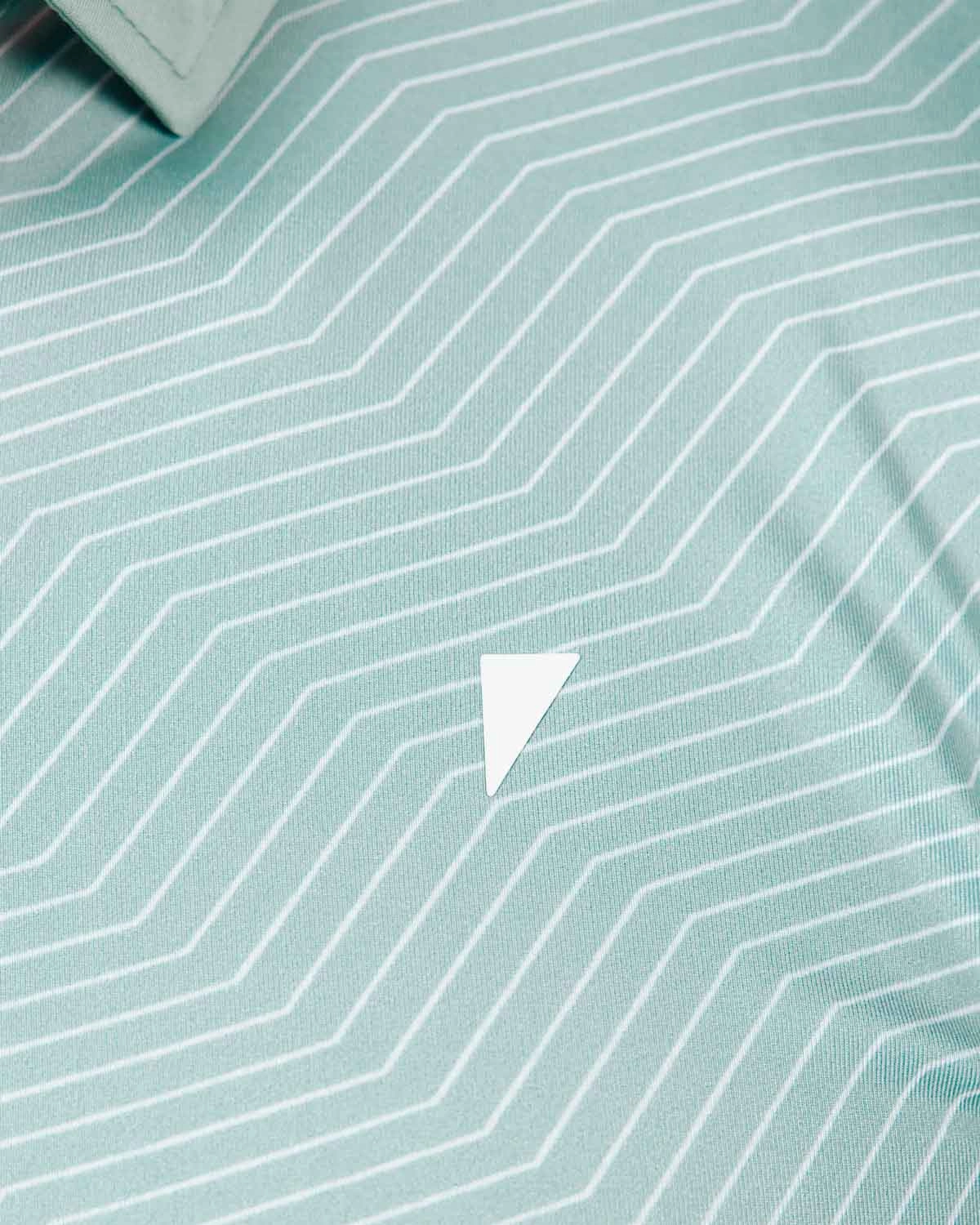 Teal Chevron Classic Polo TearResistant Basic Wardrobe