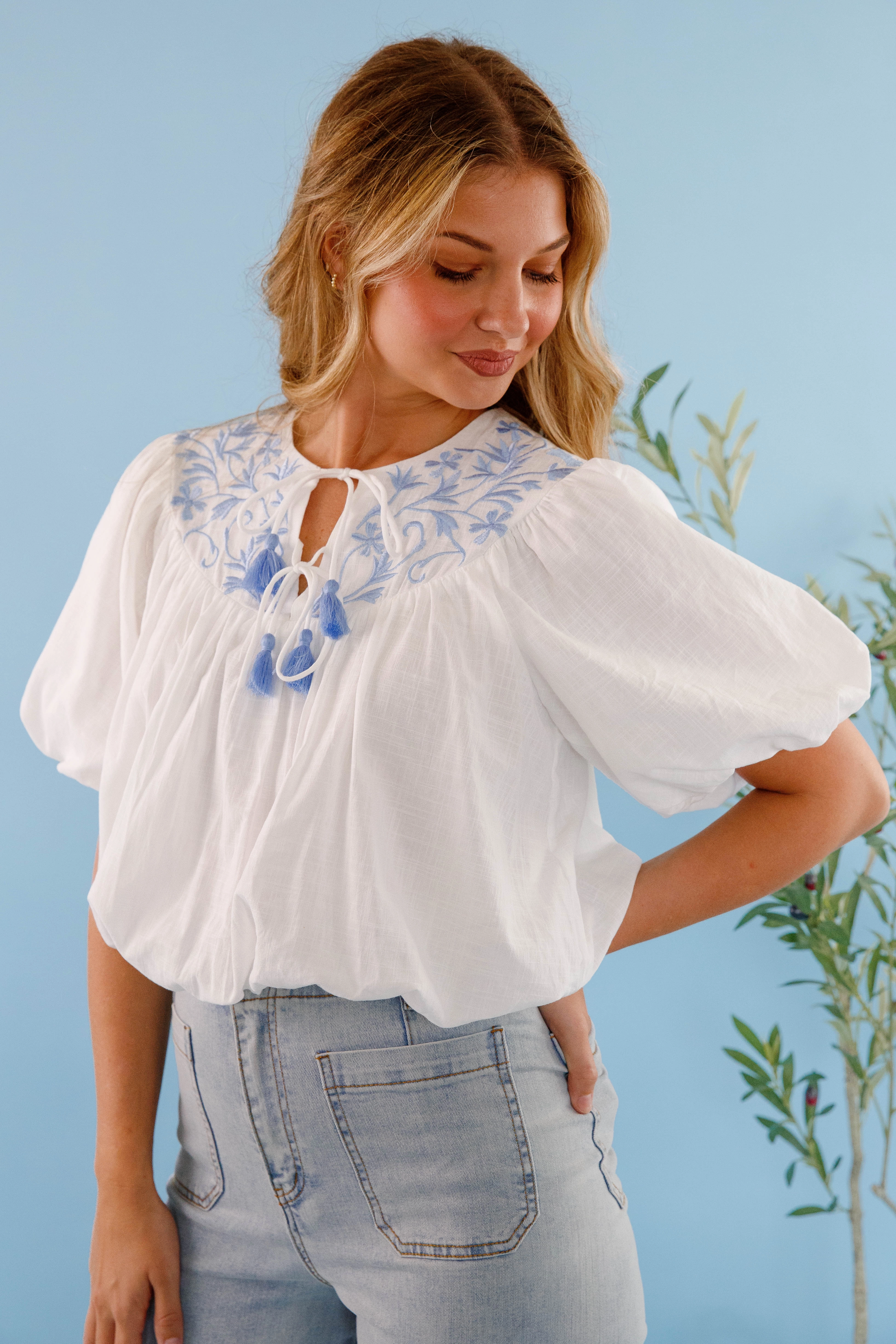 BiodegradableFabric OrganicCottonBlend Summer Sensations Blouse