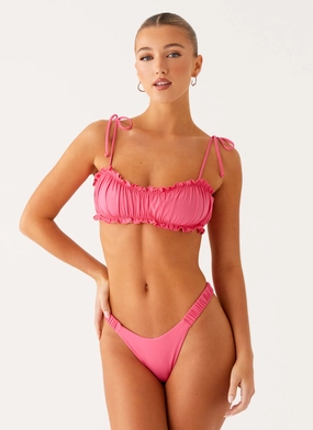El Nido Bikini Bottoms - Pink international Thermoregulating Fabric