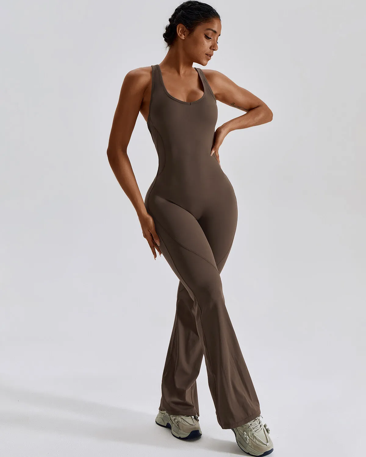 Murphy Seamless Jumpsuit - Brown