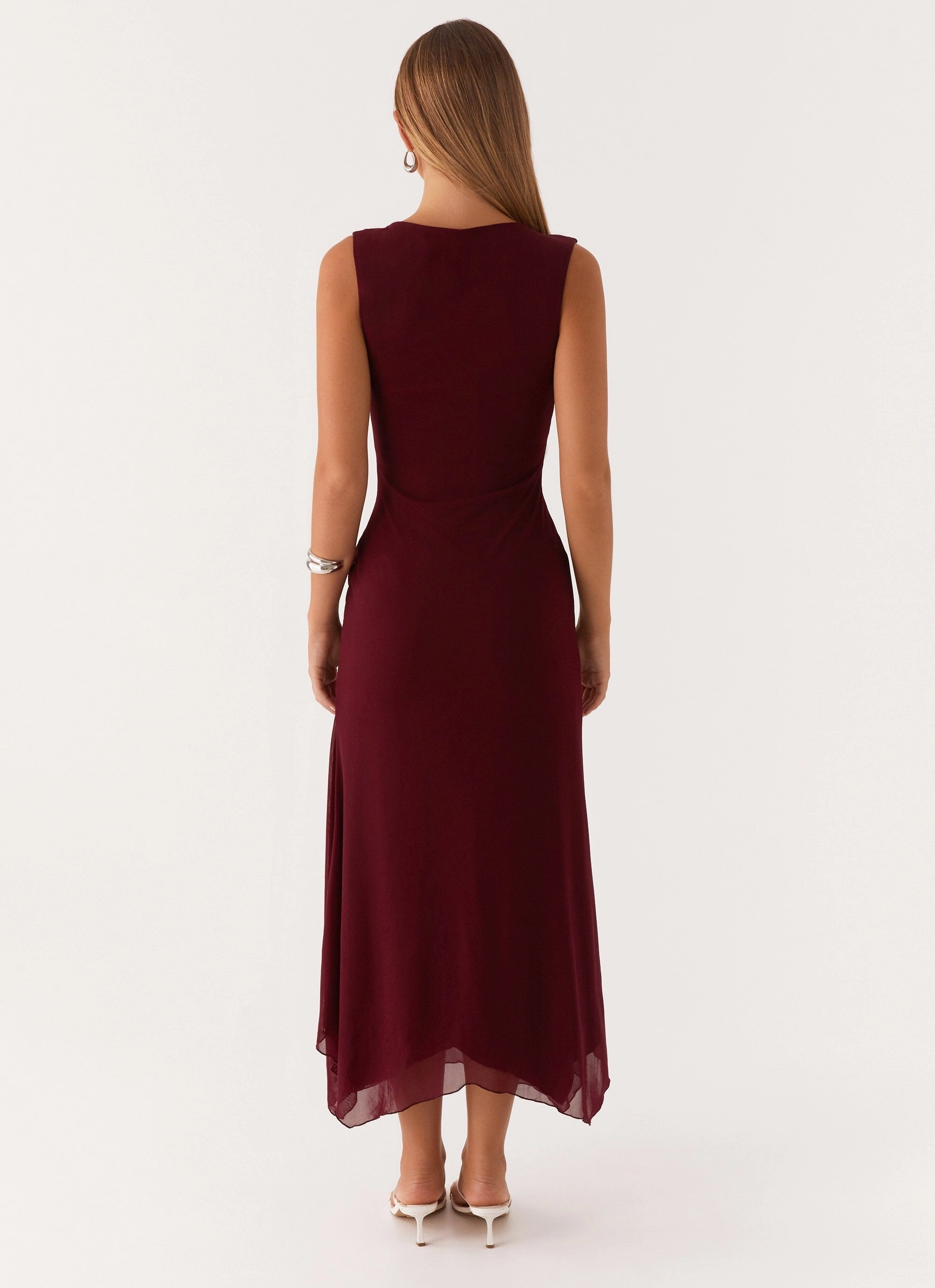 Murphy Maxi Dress - Deep Maroon Modern Silhouette Moment Soft