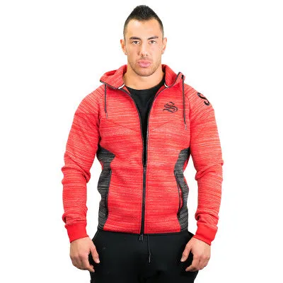 MUSCLE BROXS TRAINING CARDIGAN FITNESS PULLOVER HOODIE
