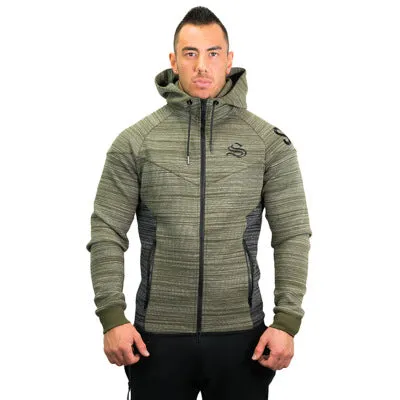 MUSCLE BROXS TRAINING CARDIGAN FITNESS PULLOVER HOODIE
