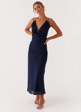 Happy Soul Clover Club Maxi Dress - Navy