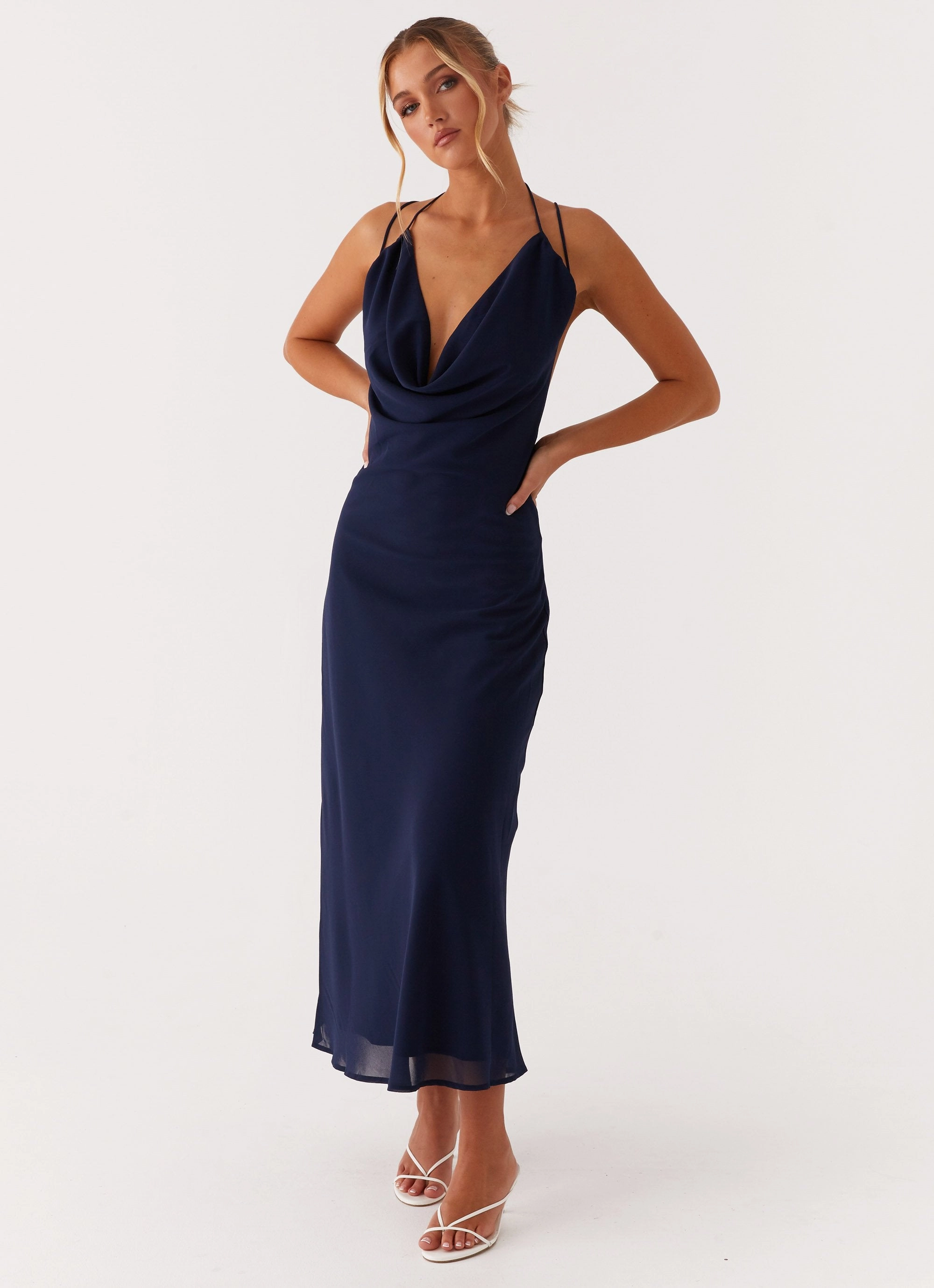 Happy Soul Clover Club Maxi Dress - Navy