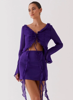 Chill Comfort Fit Full Comfort My Favourite Part Mini Skirt - Violet