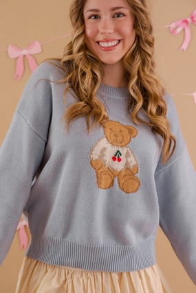 BondedEdges My Reassurance Sweater-Baby Blue