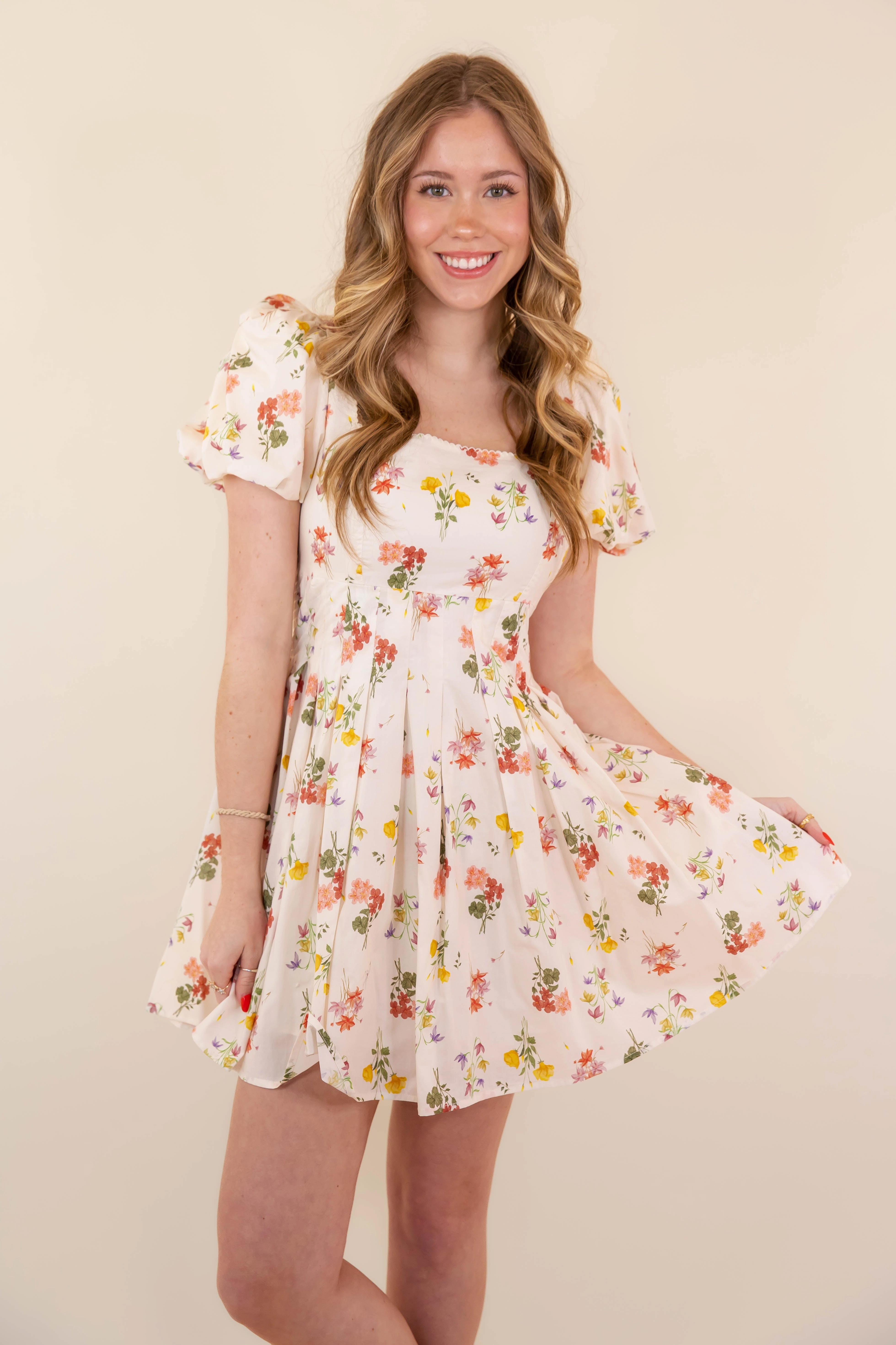 Love Glow Street Elegance My Summer Garden Mini Dress