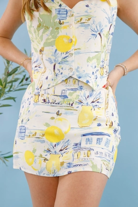 Decorative stitching Stylish Wear My Summer In Capri Skort