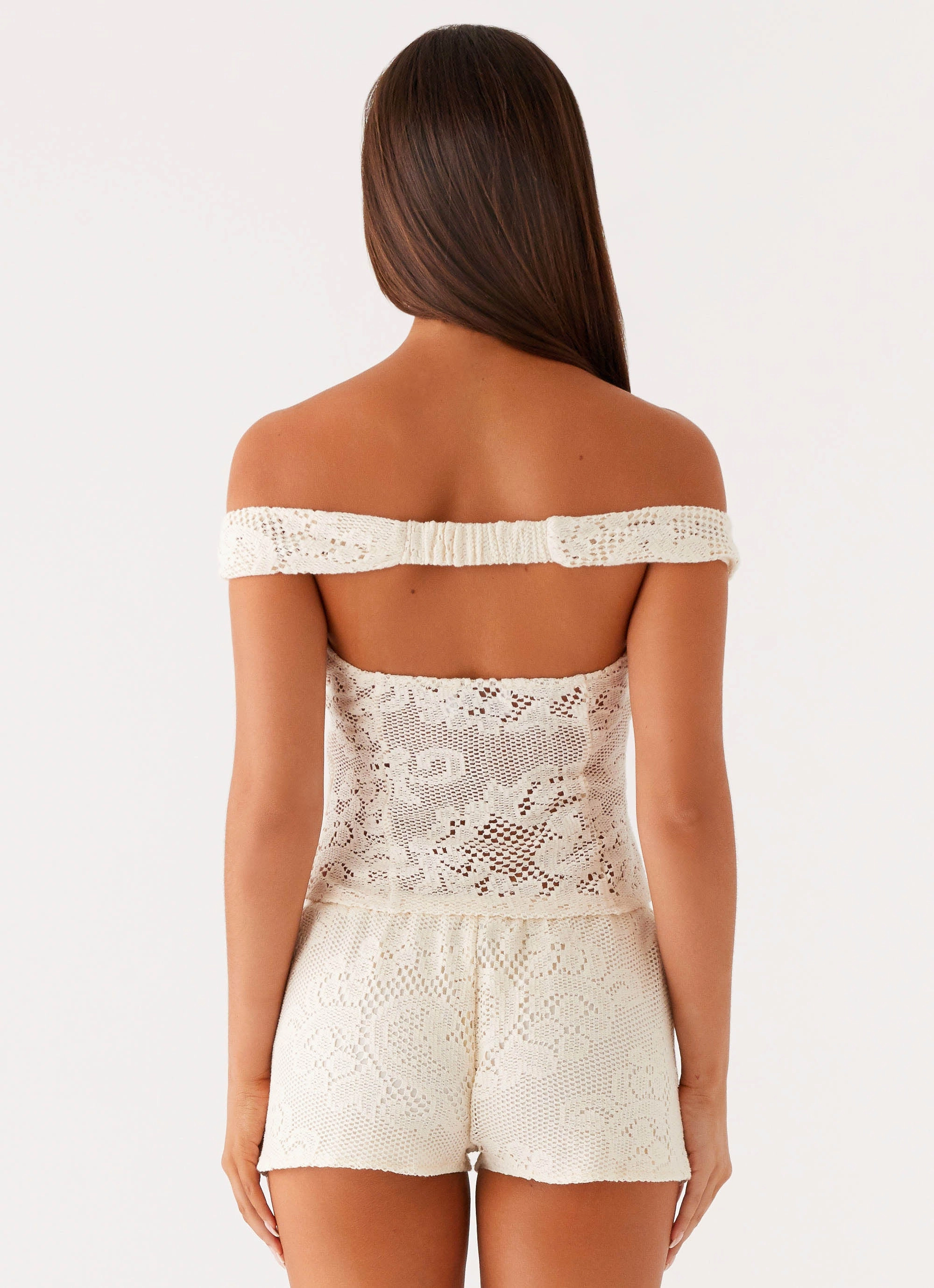 Packable design Nada Mini Shorts - Ivory