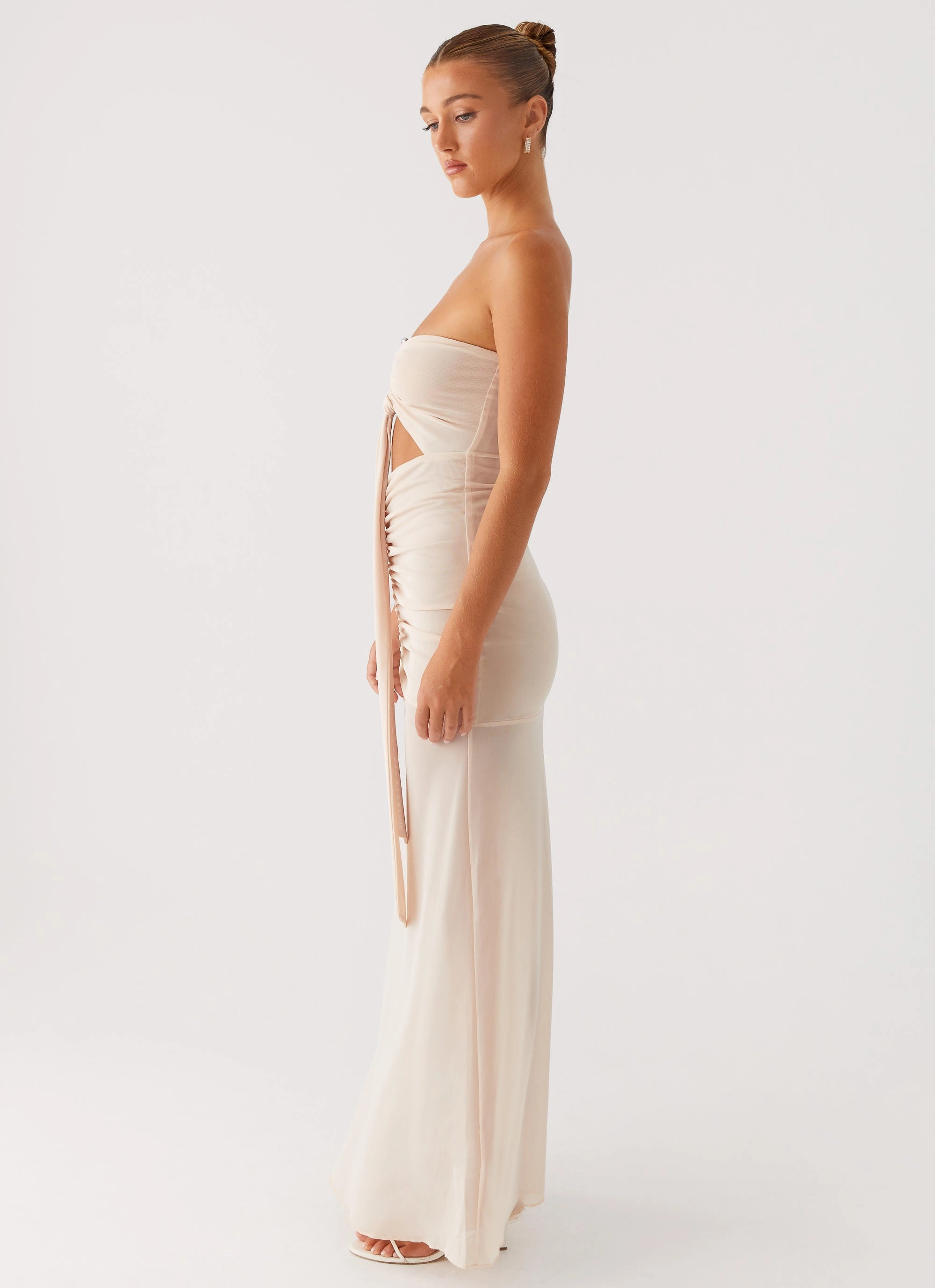Lovie Maxi Dress - Beige Anytime Fit