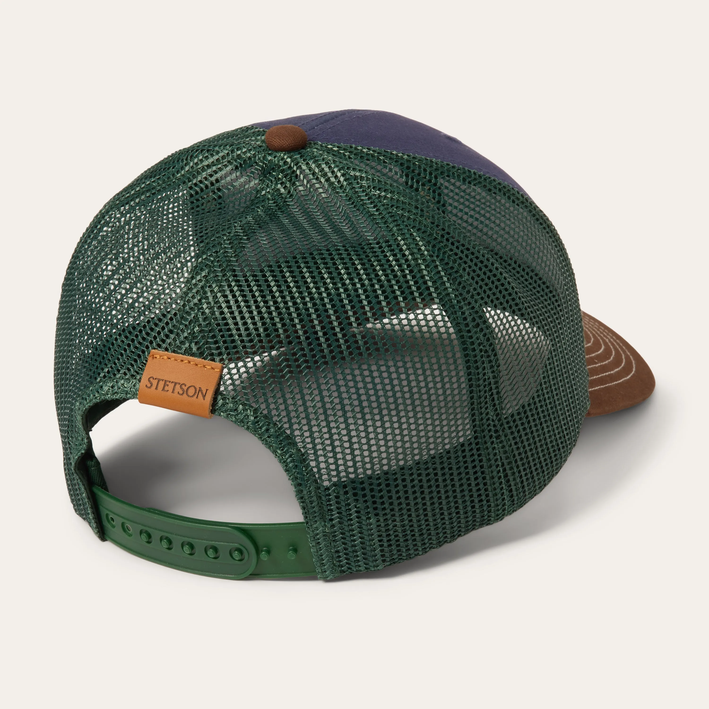 Navy Heritage Script Trucker Cap