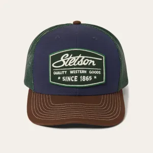 Navy Heritage Script Trucker Cap