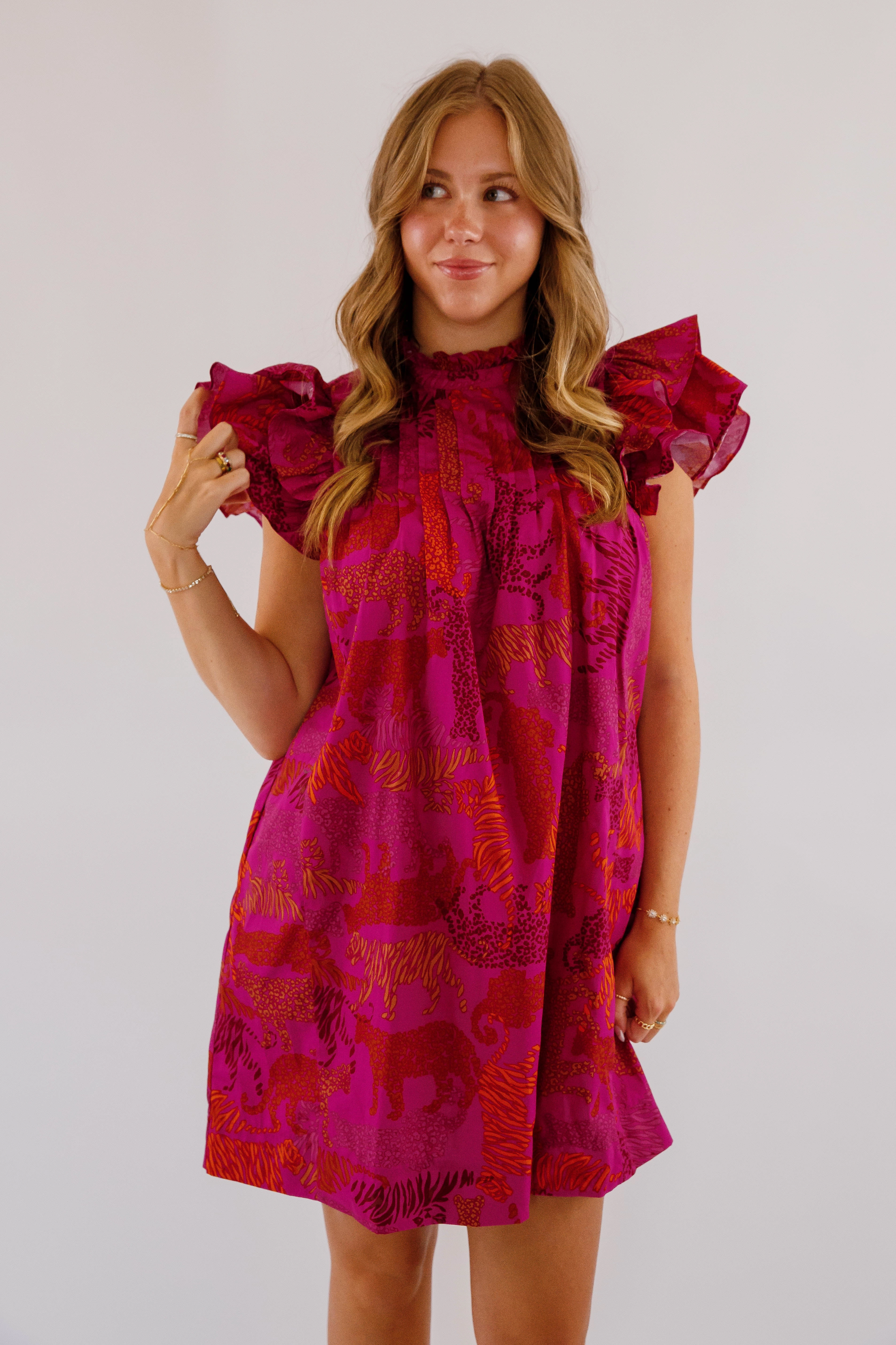 The Eye Of the Tiger Dress Farm Air Travel Vibe