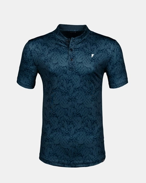Microfiber texture LongWearingComfort Navy Pineapple Blade Polo