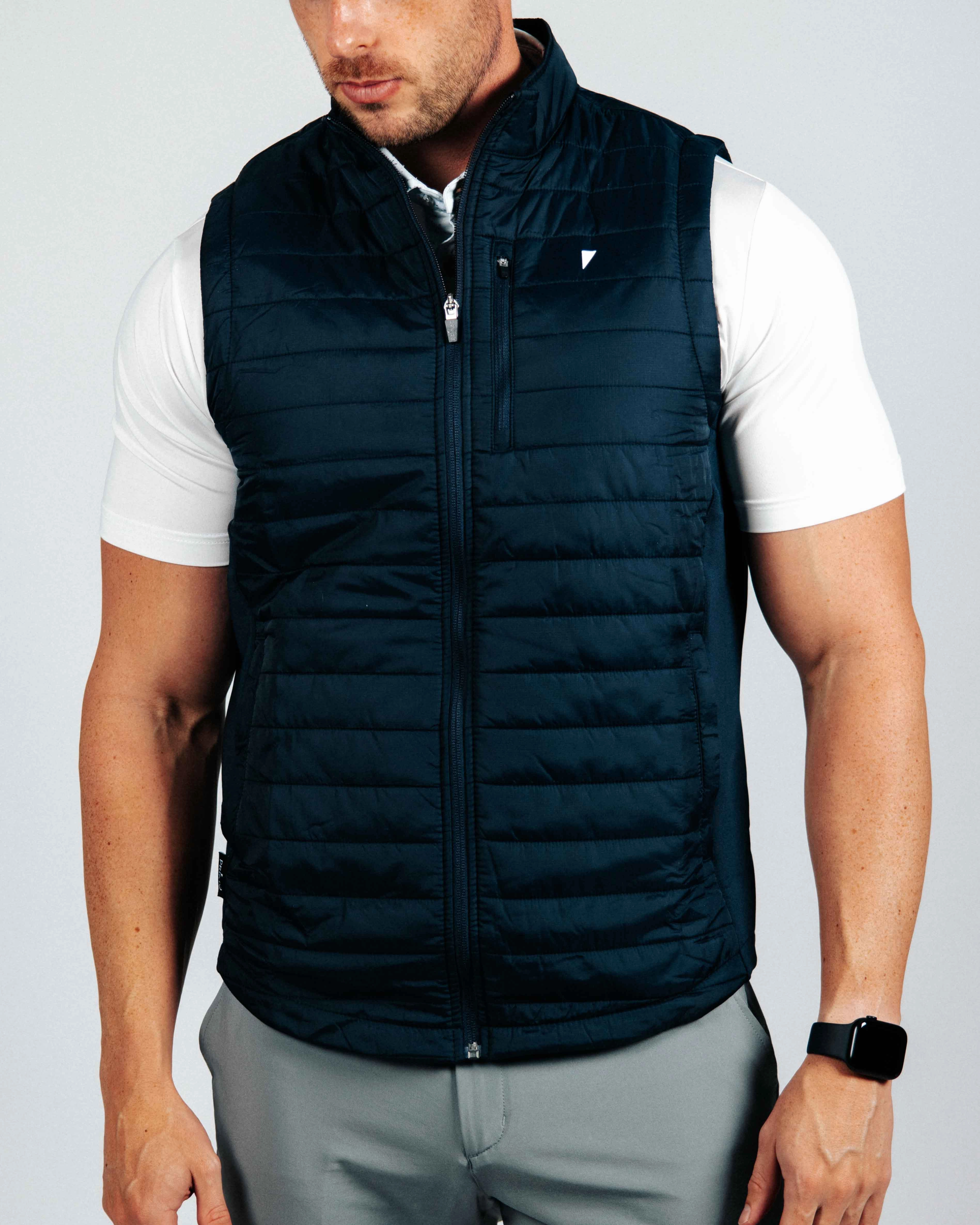 Navy Puff Vest Flexible Mobility Flexible Fit Engineering