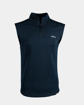 ChafeFreeEdging Layered Shoulder Navy Quarter Zip Vest
