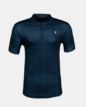 Navy Swirl Blade Polo ShockAbsorbing TaglessDesign