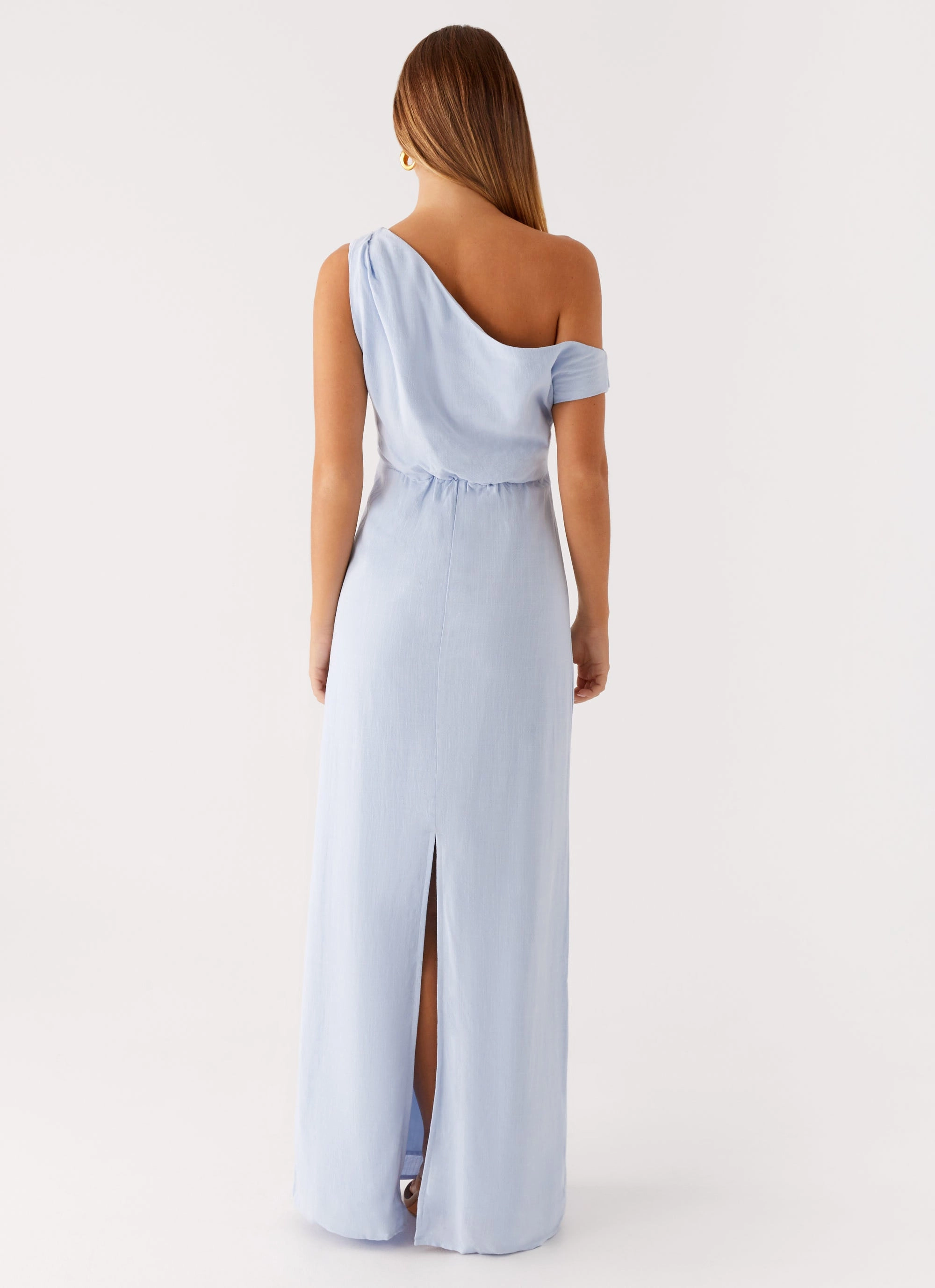 Lady Love Linen Maxi Dress - Blue Quick Look