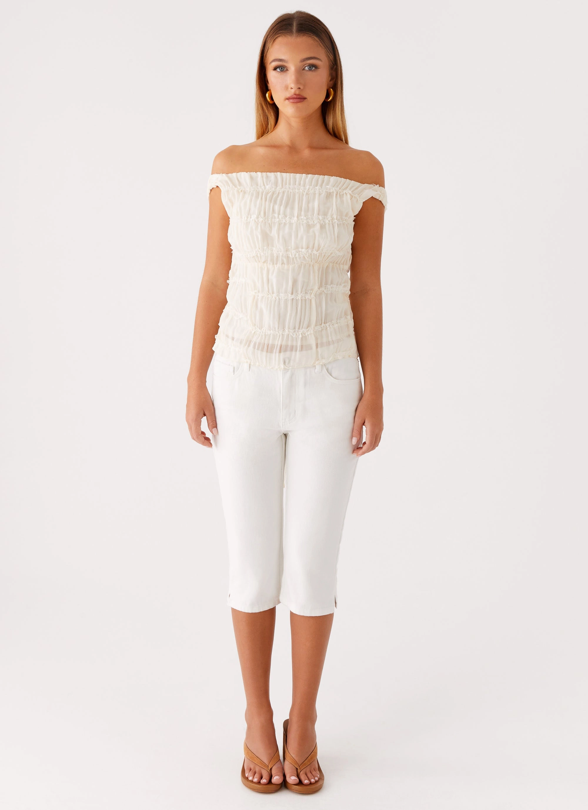 Nebula Top - Ivory Bonded Seam Technology