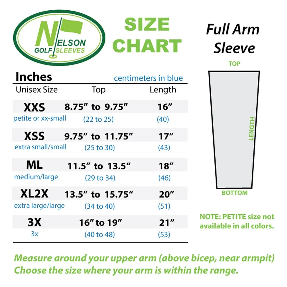 Neon Green Golf Arm Compression Sleeves