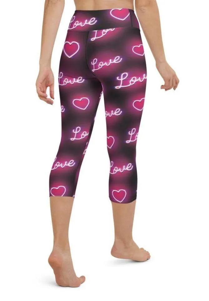Neon Love Yoga Capris