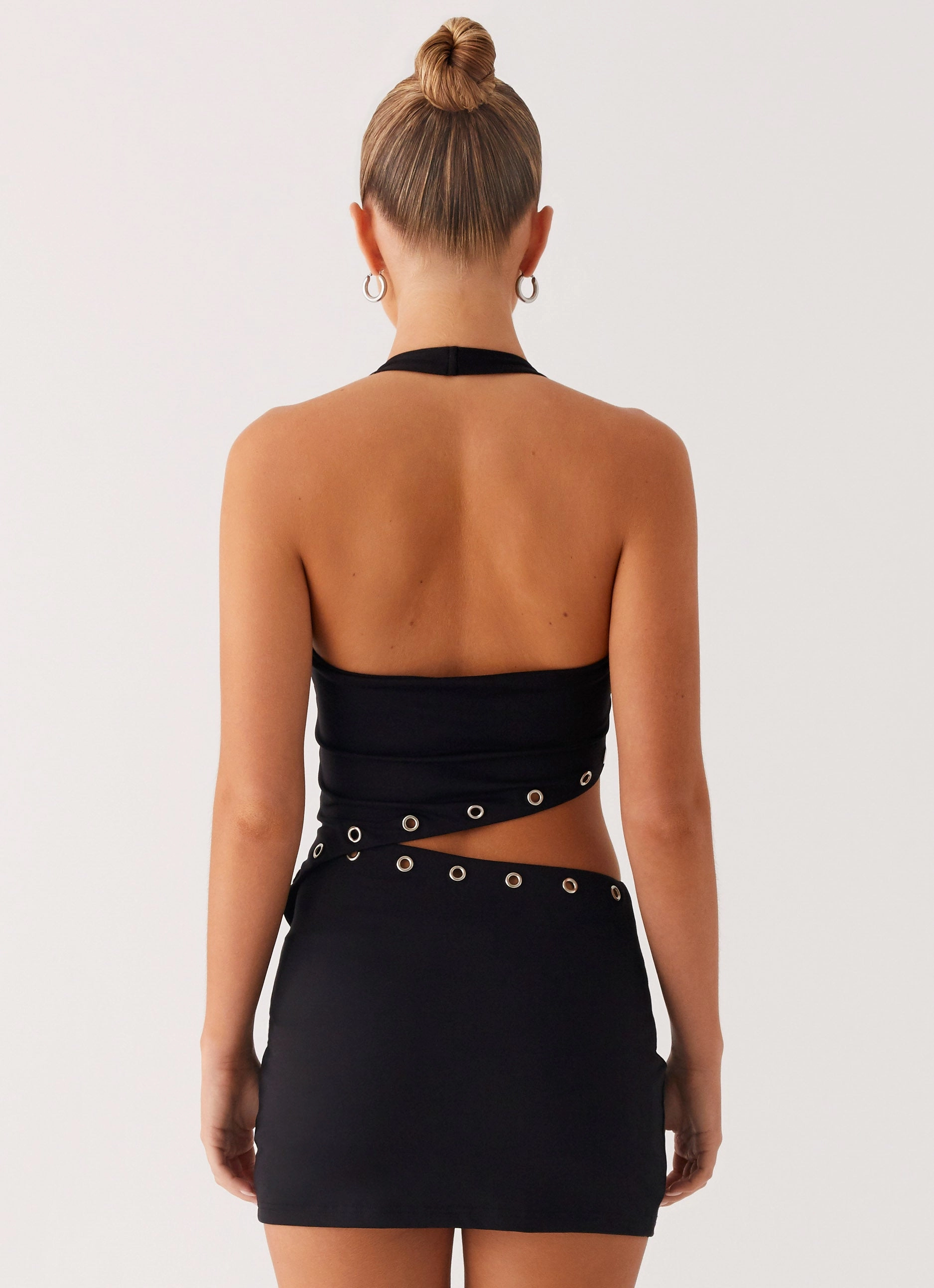 Riot Mini Dress - Black DoubleLayeredMaterial