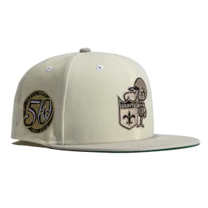 New Era  Chrome New Orleans Saints 50th Anniversary 59FIFTY Fitted Hat