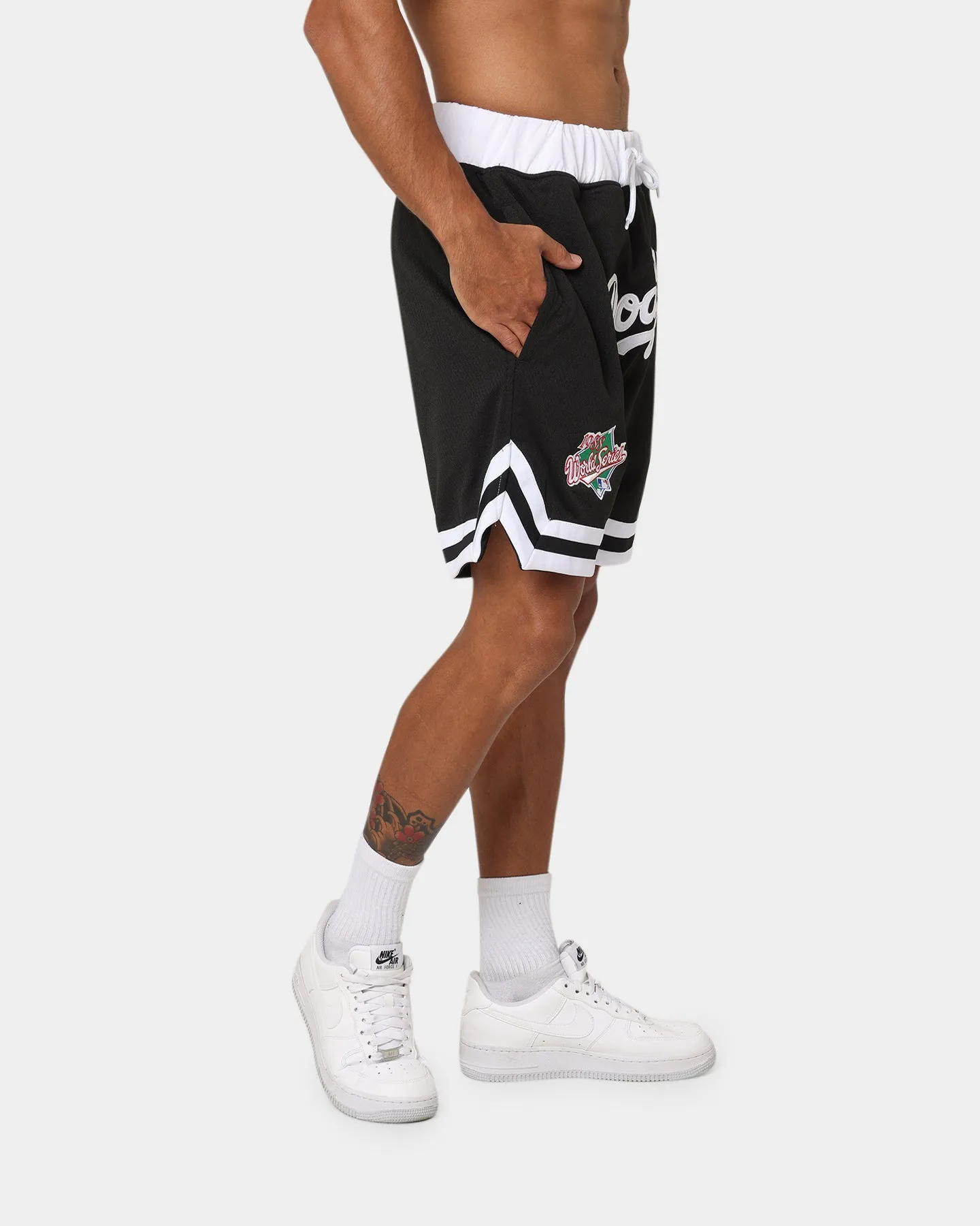 New Era Los Angeles Dodgers World Series Mesh Shorts Black/White
