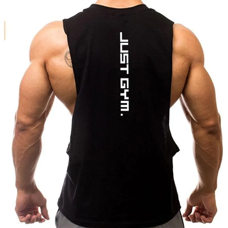 New Fashion Cotton Sleeveless Gym Hoodies Tank Top Men Fitness Shirt Bodybuilding Workout Vest
