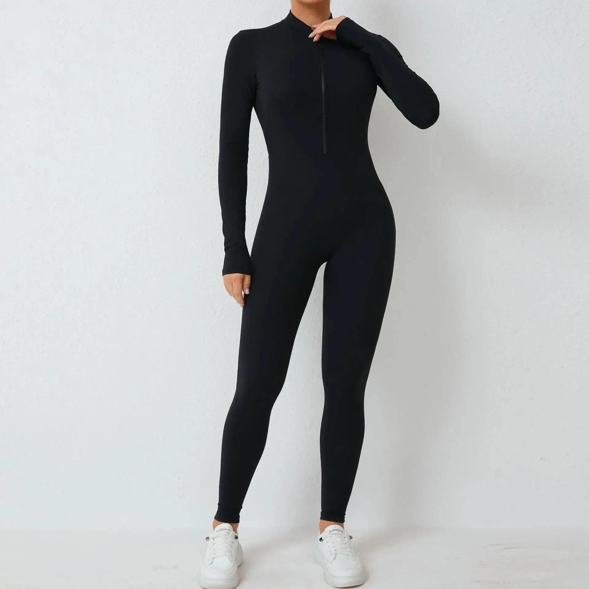 New Nylon Zipper Women's Scrunch Tracksuit