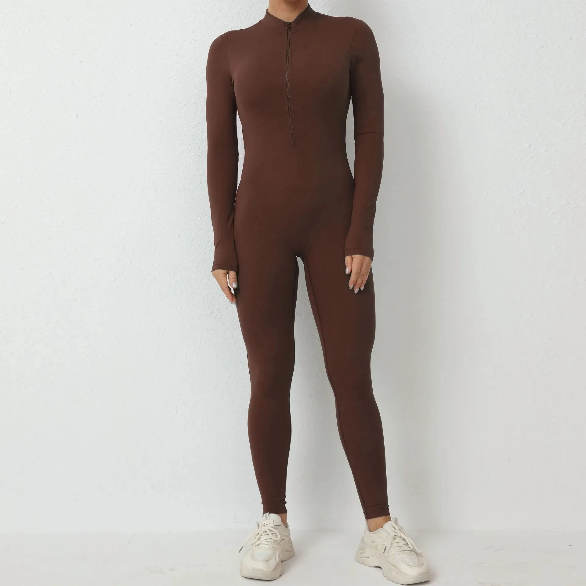 New Nylon Zipper Women's Scrunch Tracksuit