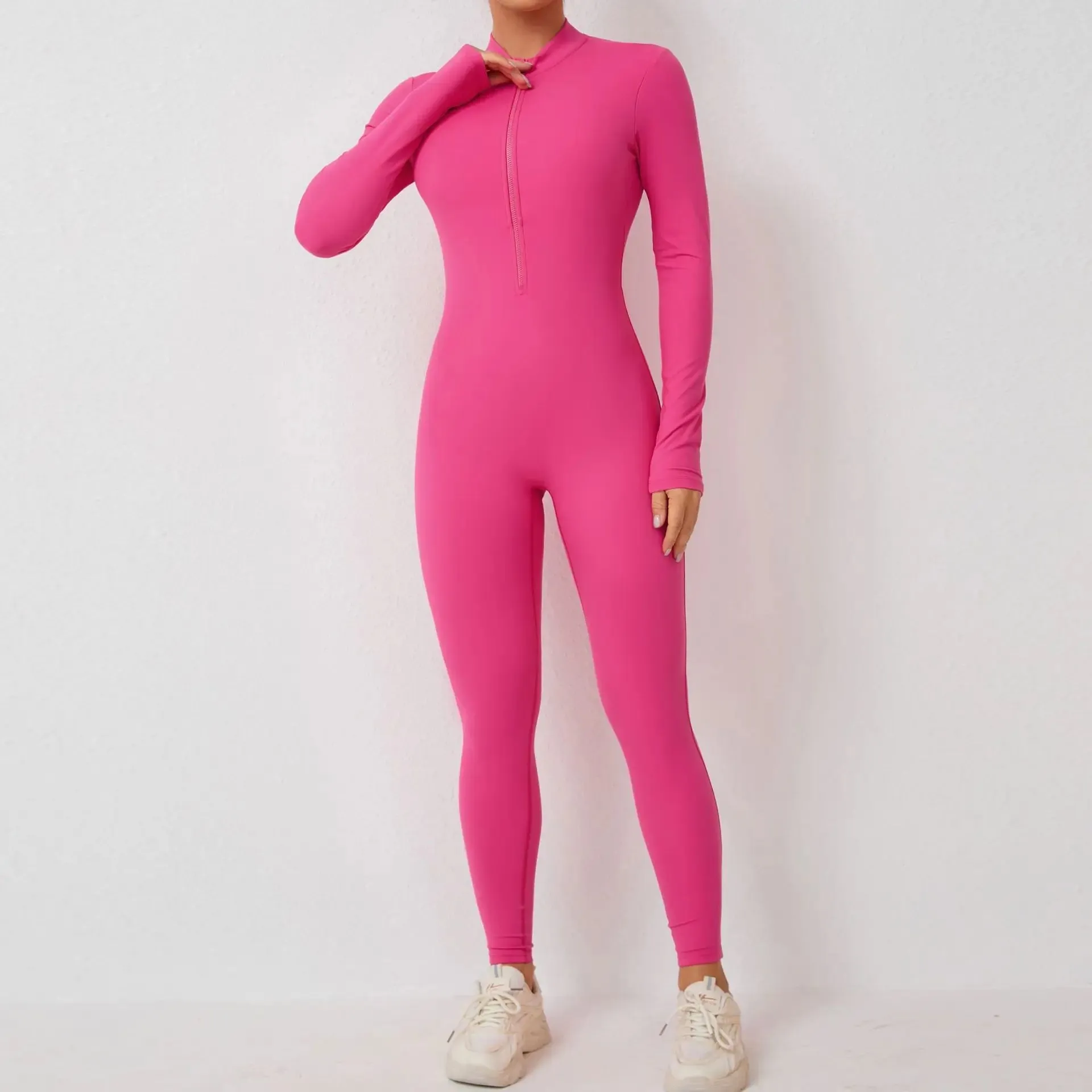 New Nylon Zipper Women's Scrunch Tracksuit