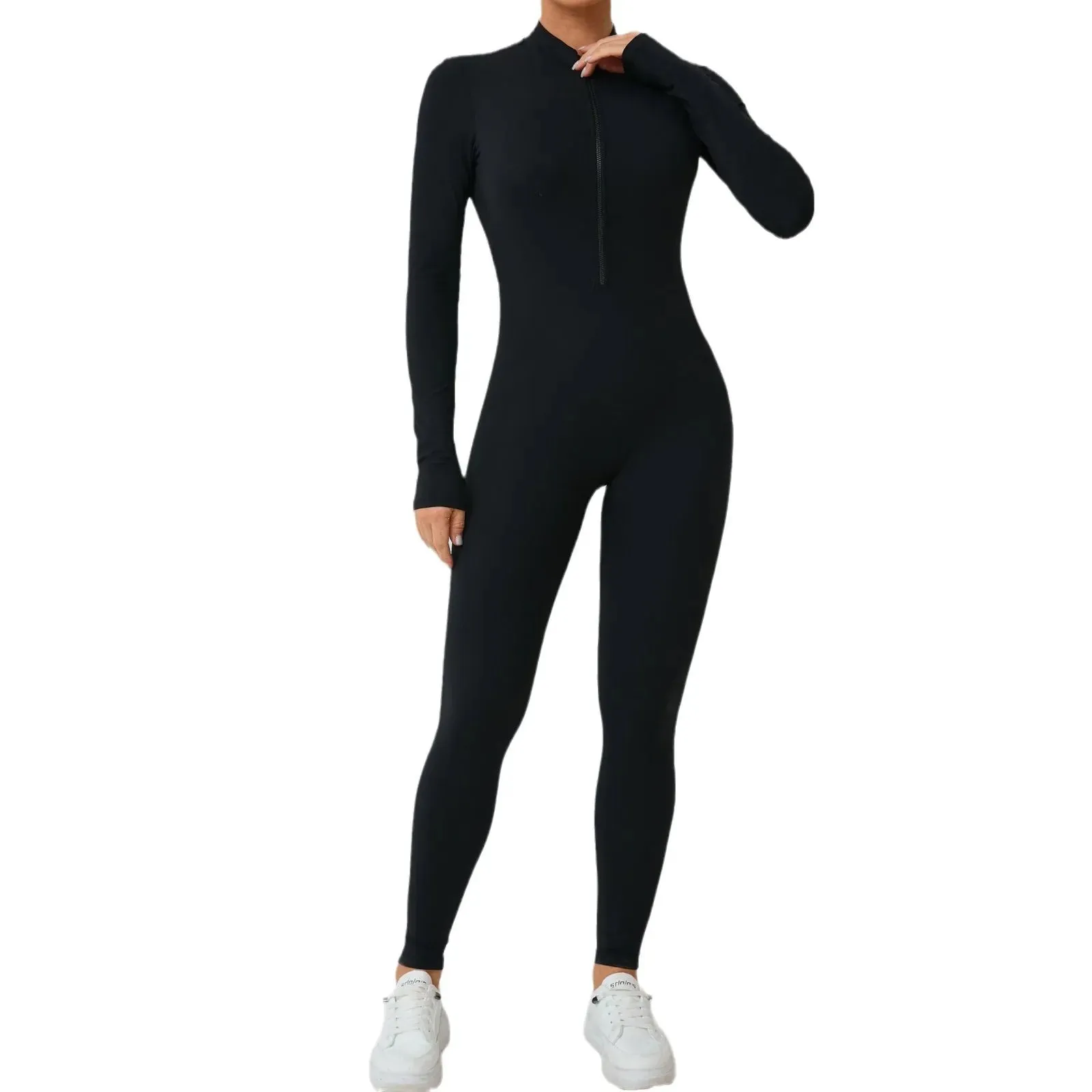 New Nylon Zipper Women's Scrunch Tracksuit