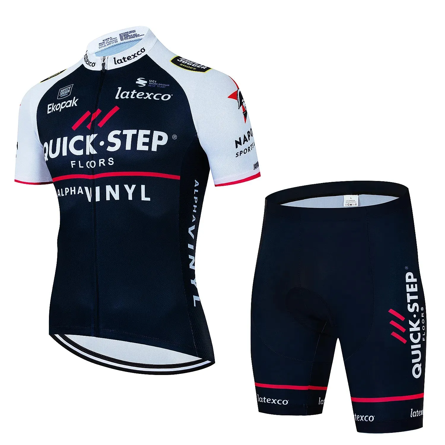 New Quick·Step Pro Summer Cycling Set Bicycle Jerseys Breathable Mountain Bike Clothing Maillot Ropa Ciclismo Cycling Jersey Set
