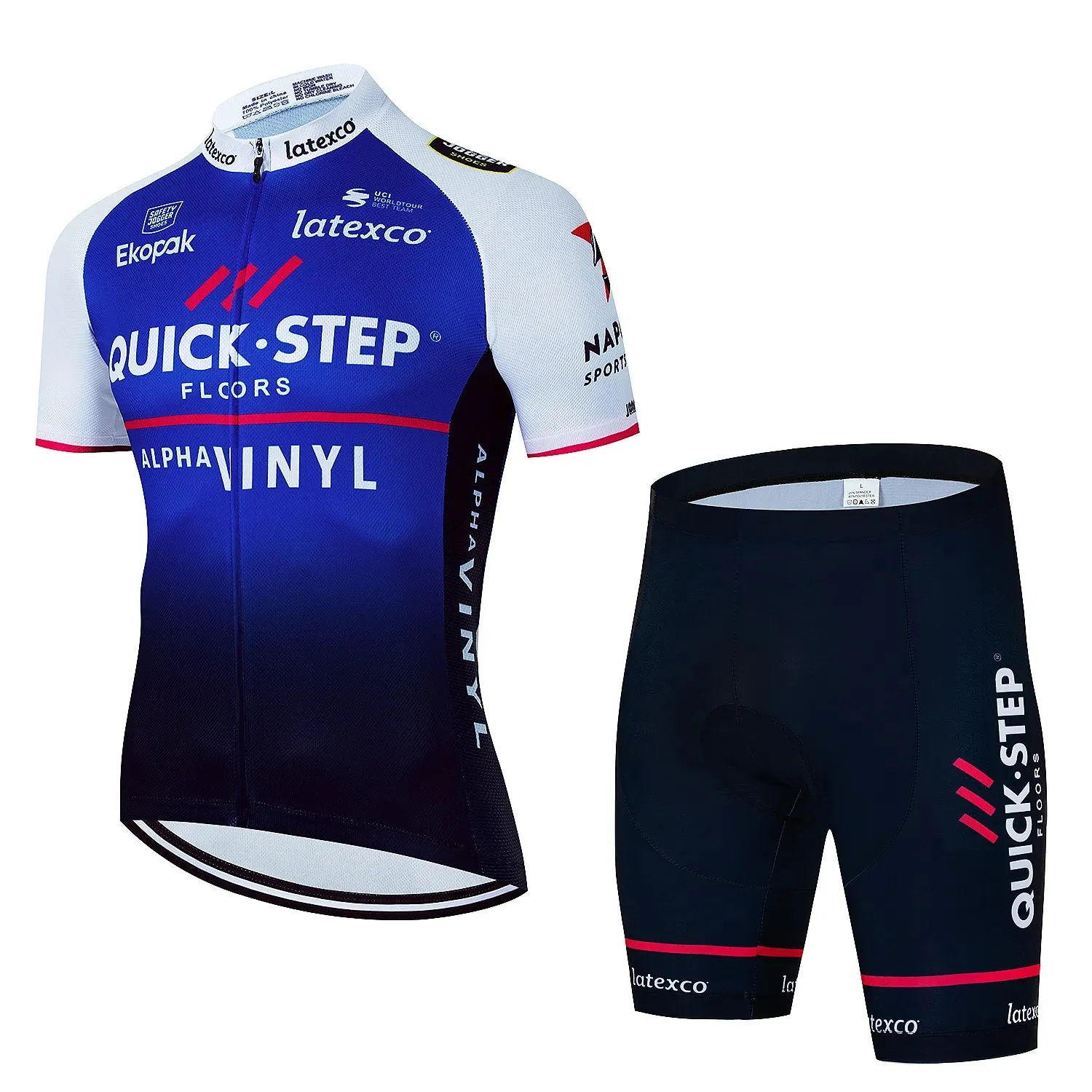 New Quick·Step Pro Summer Cycling Set Bicycle Jerseys Breathable Mountain Bike Clothing Maillot Ropa Ciclismo Cycling Jersey Set