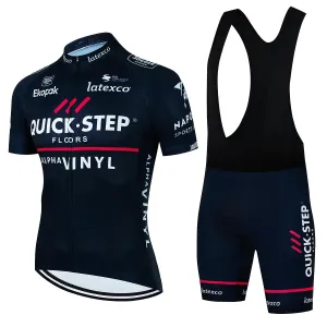 New Quick·Step Pro Summer Cycling Set Bicycle Jerseys Breathable Mountain Bike Clothing Maillot Ropa Ciclismo Cycling Jersey Set