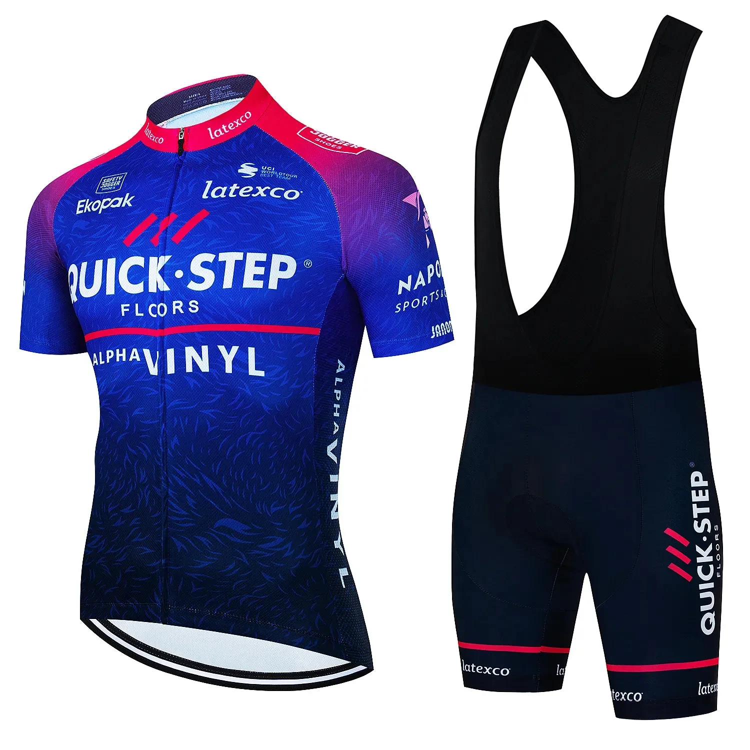 New Quick·Step Pro Summer Cycling Set Bicycle Jerseys Breathable Mountain Bike Clothing Maillot Ropa Ciclismo Cycling Jersey Set